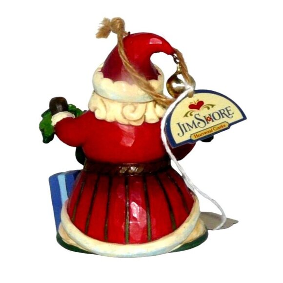 Jim Shore Santa Ornament w Gifts & Garland 2016 Christmas Figurine Hand-Painted - Picture 2 of 5